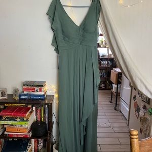 Azazie eucalyptus esme dress